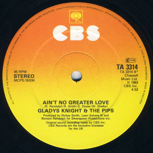 Aktueller Titel: Gladys Knight & The Pips - Ain't No Greater Love